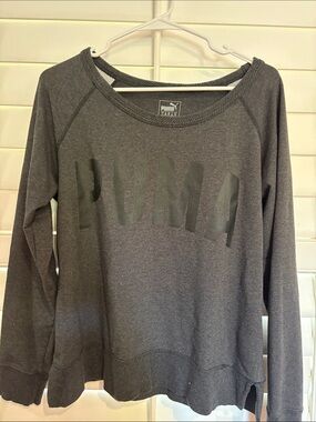 Puma Women's Dark Gray Pullover Sweatshirt ITEM 402